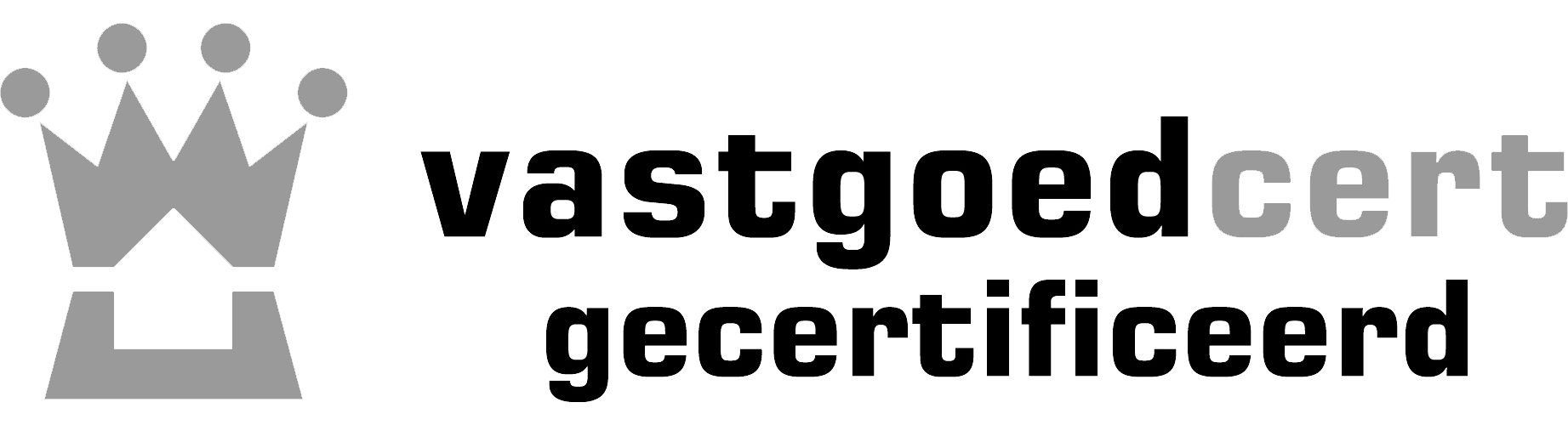 Het logo voor registermakelaars Vastgoedcert